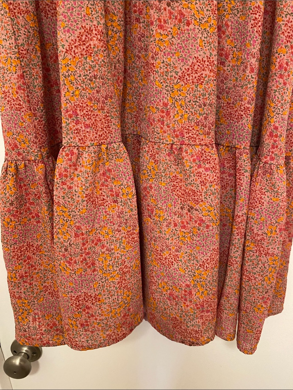 Dress Floral Puffed Sleeves - Picture 4 of 11